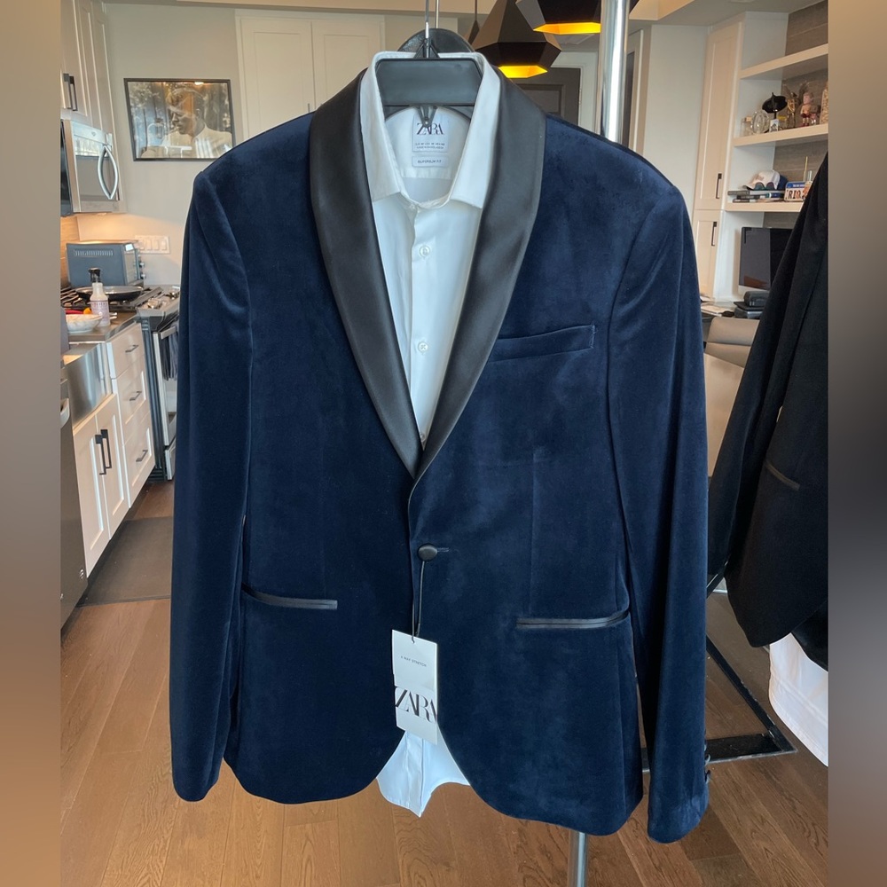 Zara Navy Blue Dinner Jacket